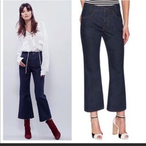 Free people flare denim jeans